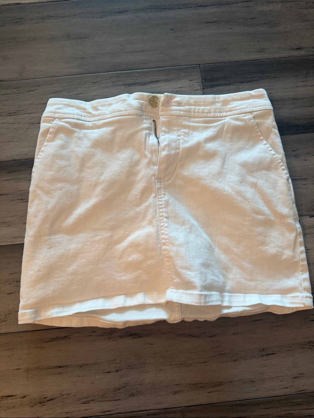 Lilly Pulitzer White Cotton Mini Skirt